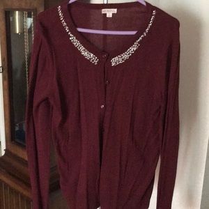 Merona Embellished Collar Button cardigan
